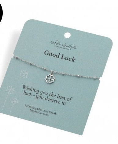 Hot Diamonds Silver Whisper Good Luck Bracelet