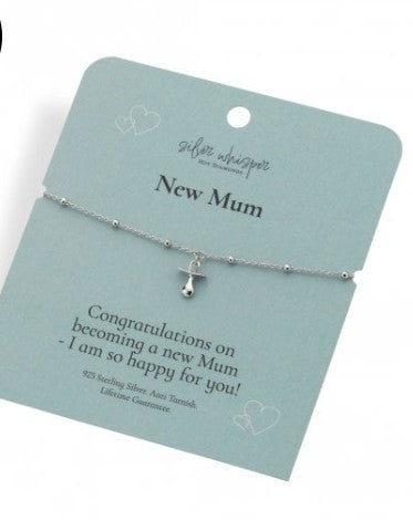Hot Diamonds Silver Whisper New Mum Bracelet