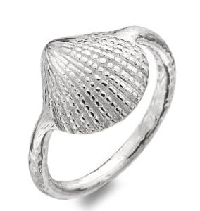 Sterling Silver Cockle Shell Ring