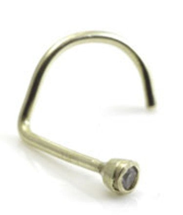 9 Carat Jewelled Nose Screw