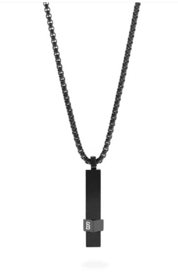 Elemental Steel Bar Necklace