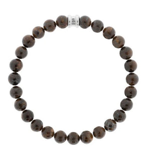 8mm Round Gemstone Bracelet In Bronzite