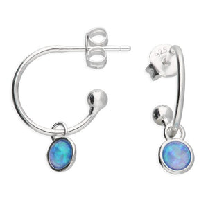 Sterling Silver & Opalite Drop Earrings