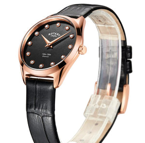 Rotary Ultra Slim Diamond Set Watch