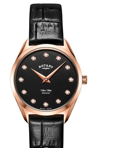Rotary Ultra Slim Diamond Set Watch