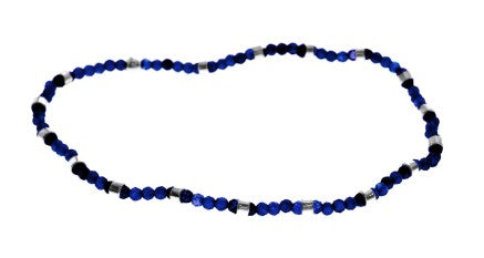 Lapis Lazuli Stretch Bracelet With Bead Spacers