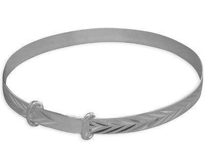 Sterling Silver Expandable Baby Bangle