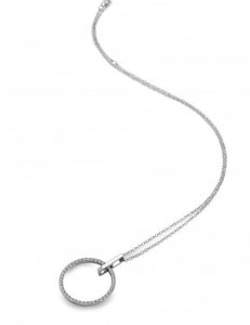 Sterling Silver Constant Circle Pendant & Earrings Set