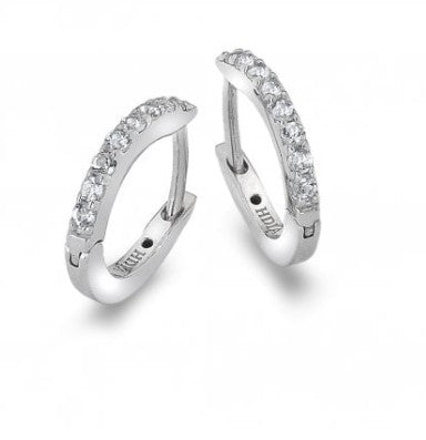 Sterling Silver Constant Circle Pendant & Earrings Set