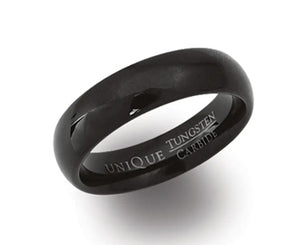 Tungsten Carbide Ring With Black IP Plating