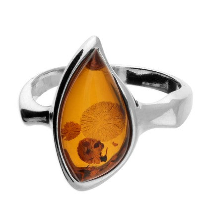 Sterling Silver Baltic Amber Ring