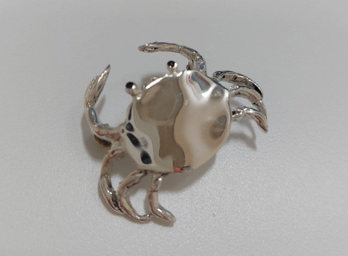 Sterling Silver Crab Brooch