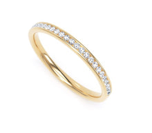 Load image into Gallery viewer, 18ct Yellow Gold Channel Set Eternity Ring
