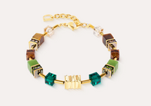 Load image into Gallery viewer, GeoCUBE® Iconic Wave Bracelet Forest Gold
