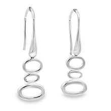 Load image into Gallery viewer, Sterling Silver Bubbles Drop Earrings
