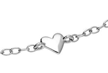 Load image into Gallery viewer, Sterling Silver &amp; Heart Rhodium Plated Necklace
