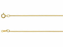 Load image into Gallery viewer, Preloved 14ct Yellow Gold 1.2mm Curb Chain 17"

