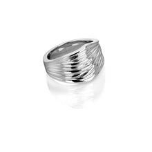 Load image into Gallery viewer, Ava &amp; Sky Stainless Steel Twisted Ribbon Ring
