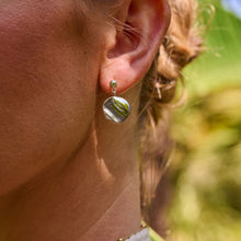 Load image into Gallery viewer, Ava &amp; Sky Stainless Disc Drop Earrings
