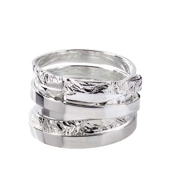 Sterling Silver 'Wound' Multi Strand Wrap Ring Chris Lewis