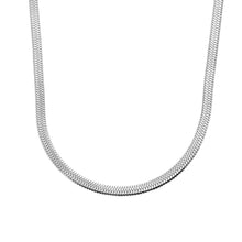 Load image into Gallery viewer, Ava &amp; Sky Stainless Flat Snake Chain Necklace
