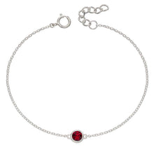 Load image into Gallery viewer, July Ruby Crystal Birthstone Bracelet
