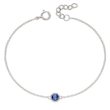 Load image into Gallery viewer, September Sapphire Crystal Birthstone Bracelet
