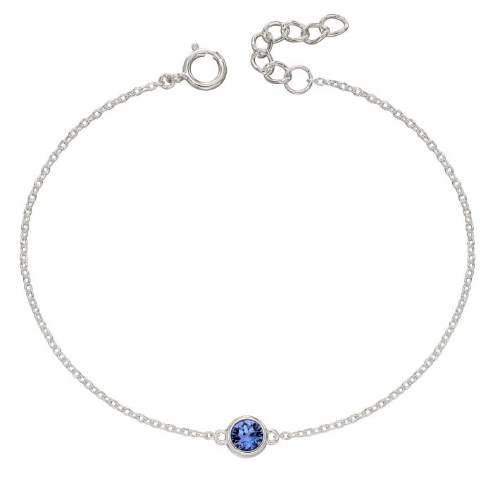 September Sapphire Crystal Birthstone Bracelet