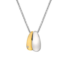 Load image into Gallery viewer, Sterling Silver Droplet Two-Tone Pendant
