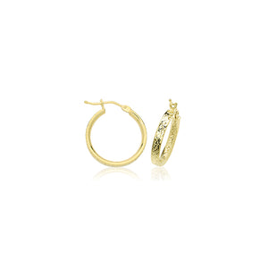 9ct Yellow Gold Hoop Earrings