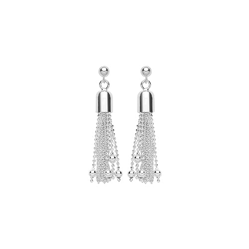Sterling Silver Tassle Drop Earrings