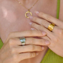 Load image into Gallery viewer, Ava &amp; Sky Stainless Steel Twisted Ribbon Ring
