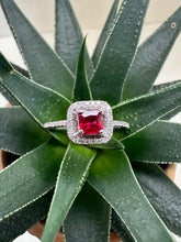 Load image into Gallery viewer, Pre-Loved 18ct White Gold Ruby &amp; Diamond Ring
