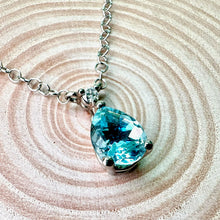 Load image into Gallery viewer, Aquamarine &amp; Diamond Pendant
