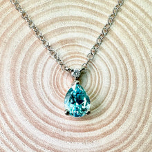 Load image into Gallery viewer, Aquamarine &amp; Diamond Pendant
