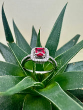 Load image into Gallery viewer, Pre-Loved 18ct White Gold Ruby &amp; Diamond Ring
