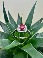 Load image into Gallery viewer, Pre-Loved 18ct White Gold Ruby &amp; Diamond Ring
