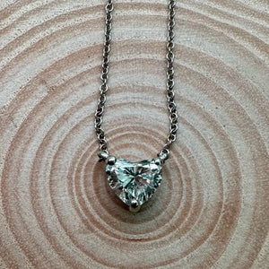 Lab-Grown Diamond Heart Necklace