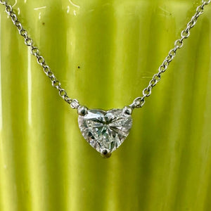 Lab-Grown Diamond Heart Necklace