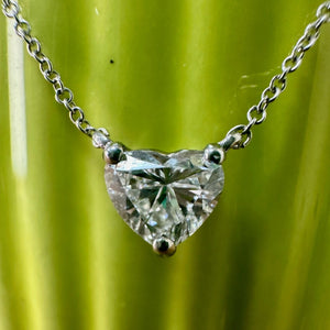 Lab-Grown Diamond Heart Necklace