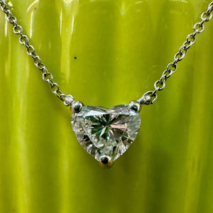 Lab-Grown Diamond Heart Necklace