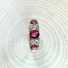 Load image into Gallery viewer, Preloved 18ct Yellow Gold Ruby and Diamond Ring
