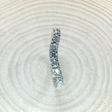 Load image into Gallery viewer, Preloved 18ct White Gold Diamond Wishbone Eternity Ring
