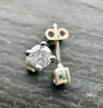 Load image into Gallery viewer, Preloved 18ct White Gold Diamond Studs
