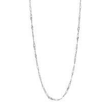 Load image into Gallery viewer, Fred Bennett Sterling Silver Twisted Figaro Chain Necklace 24&quot;
