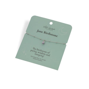 Sterling Silver June Bracelet