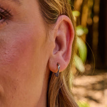 Load image into Gallery viewer, Ava &amp; Sky Stainless Steel Twist Huggie Earrings
