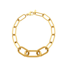 Load image into Gallery viewer, Ava &amp; Sky Stainless Steel Carabiner Link Bracelet
