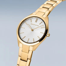 Load image into Gallery viewer, Ultra Slim Ladies Polished/Brushed Gold Bering Watch

