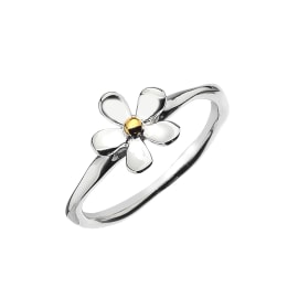 Sterling Silver Single Daisy Ring